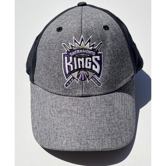 Sacramento Kings Strapback Hat Adult One Size Black Basketball NBA Vtg Hit Wear - Picture 2 of 10